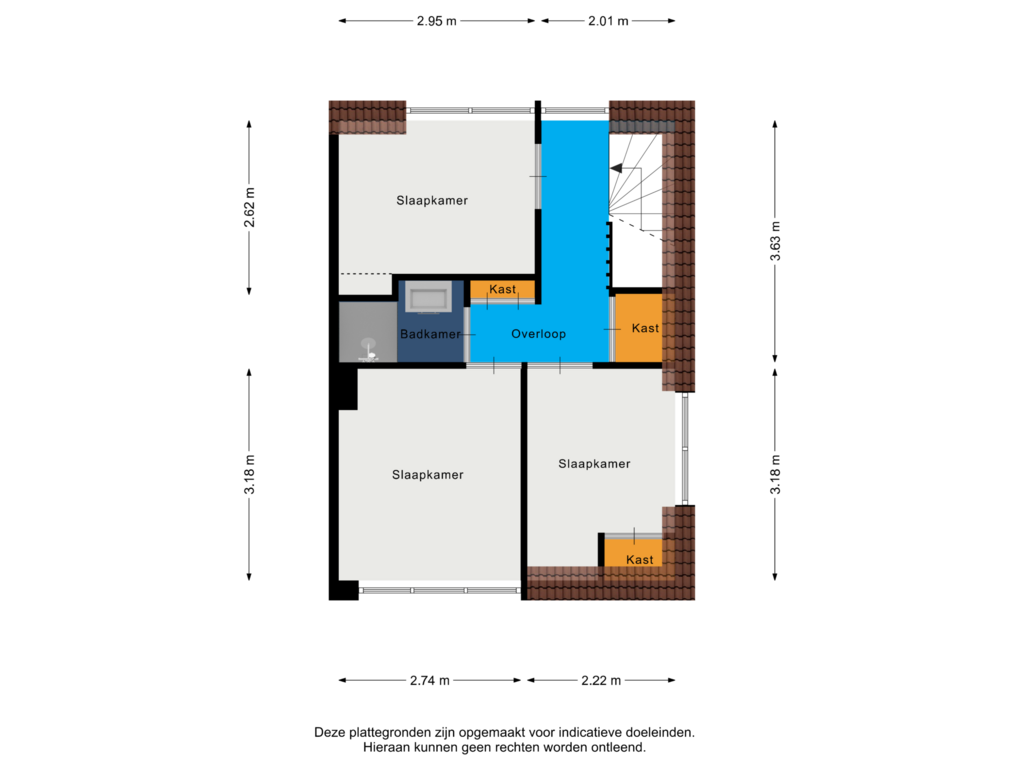 Bekijk plattegrond van 1e verdieping van Bloemstraat 79