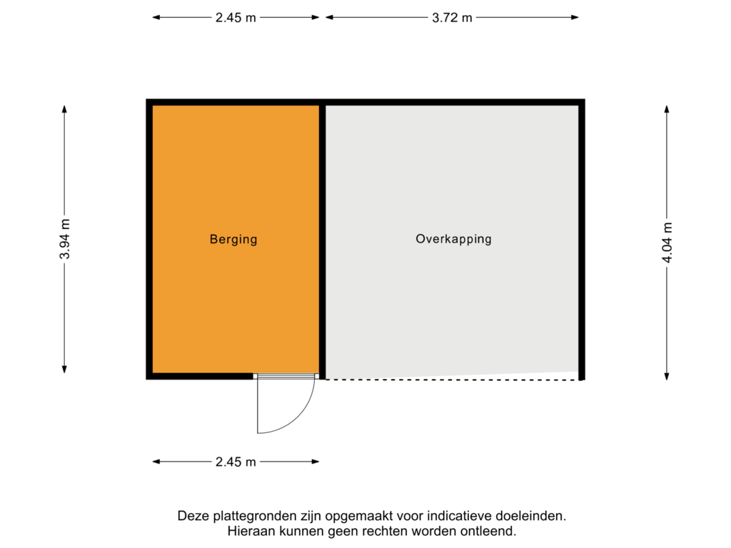 Bekijk plattegrond van Berging van Bloemstraat 79