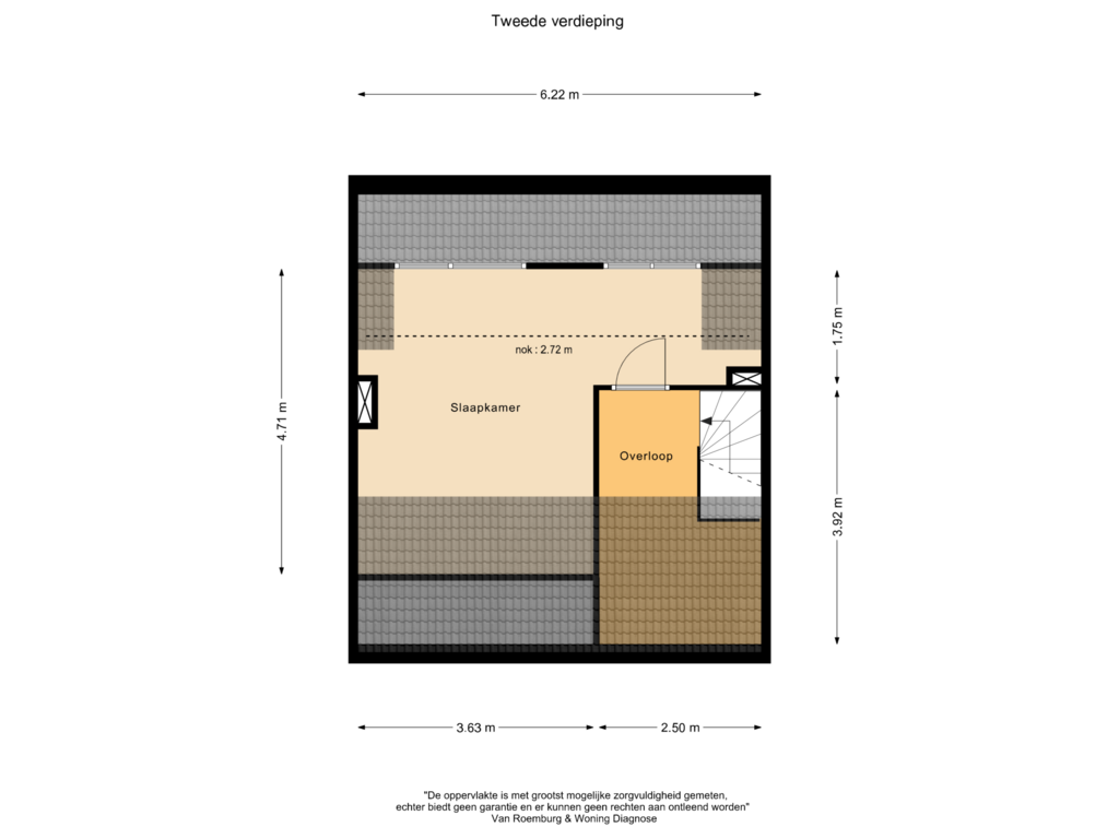 Bekijk plattegrond van Tweede verdieping van Rembrandtstraat 26