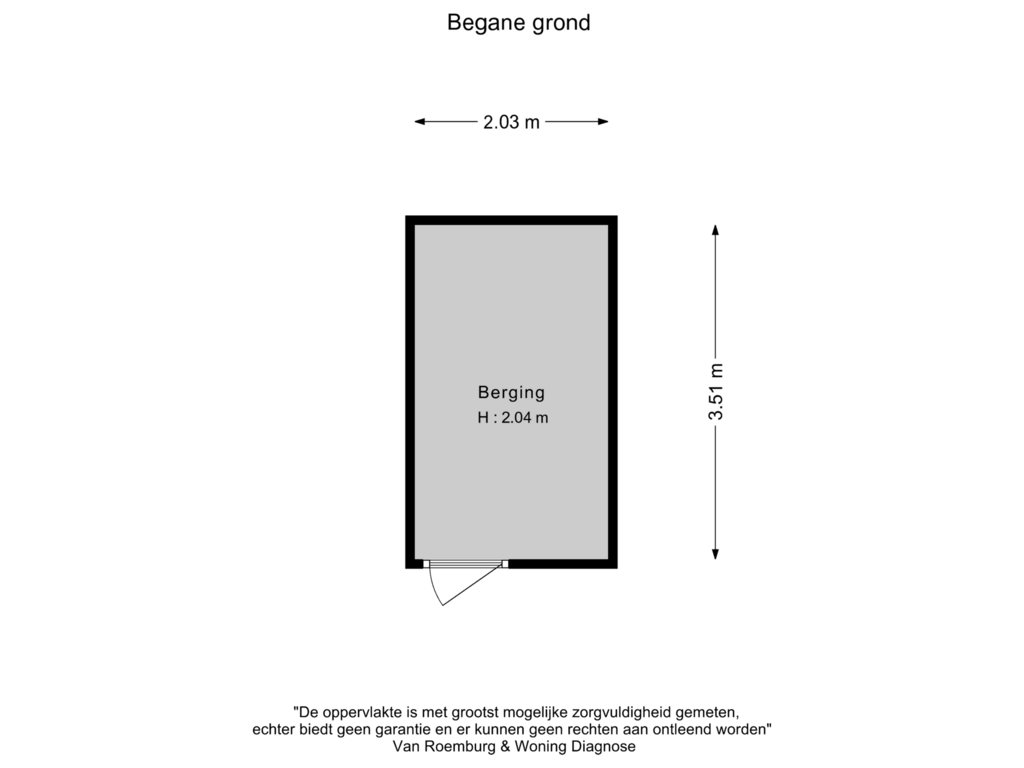 Bekijk plattegrond van Berging van Rembrandtstraat 26