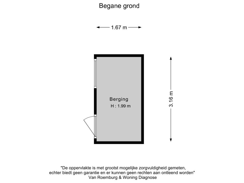 Bekijk plattegrond van Berging van Rembrandtstraat 26