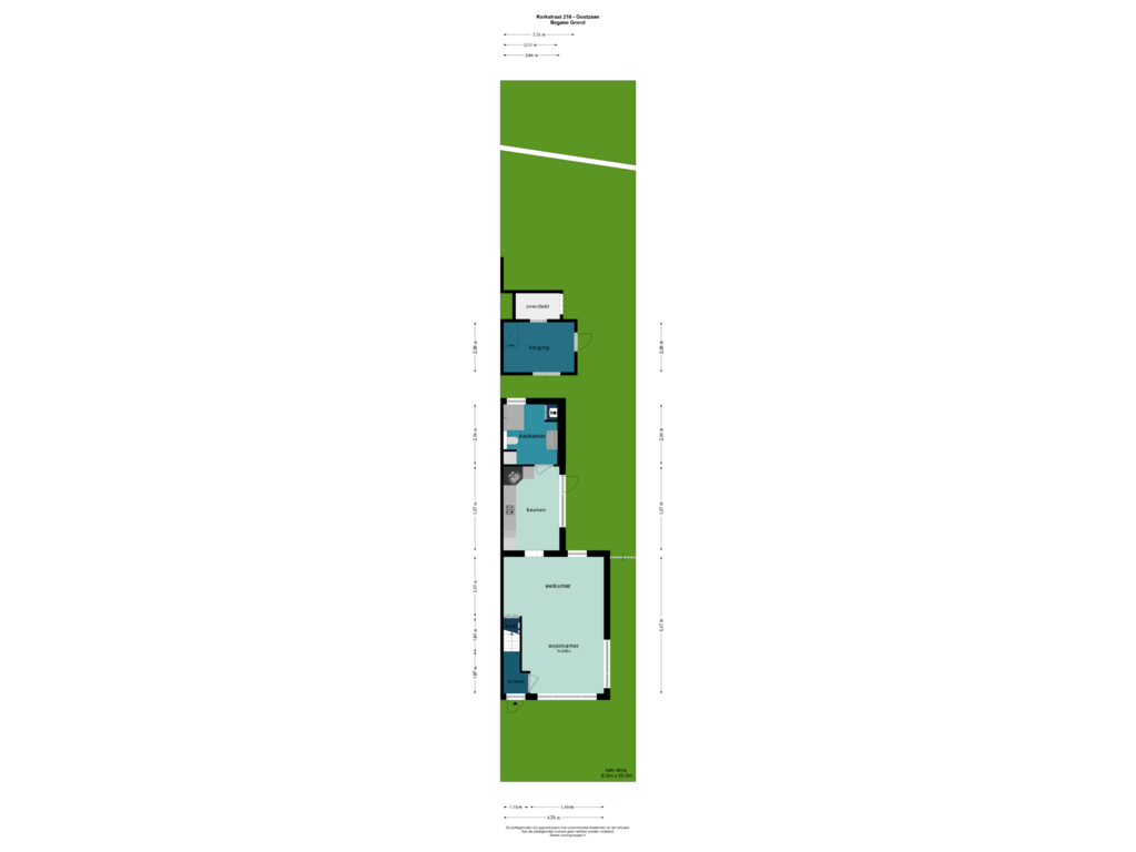 Bekijk plattegrond van BEGANE GROND van Kerkstraat 216