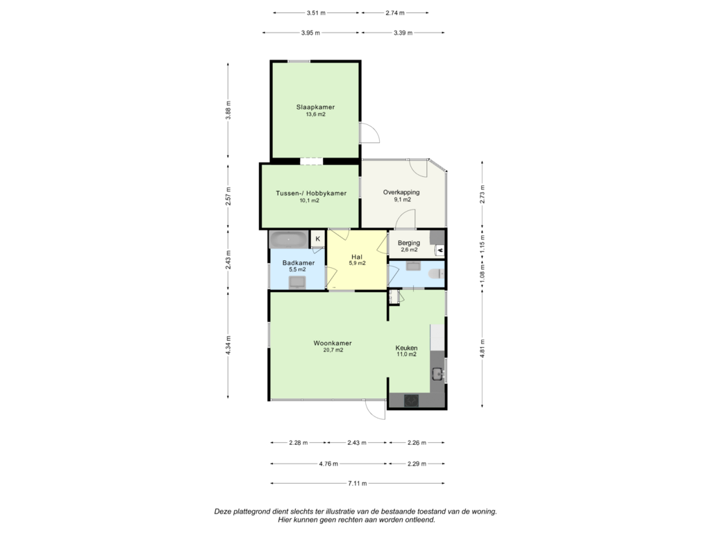 Bekijk plattegrond van Begane Grond van Kemkensweg 26