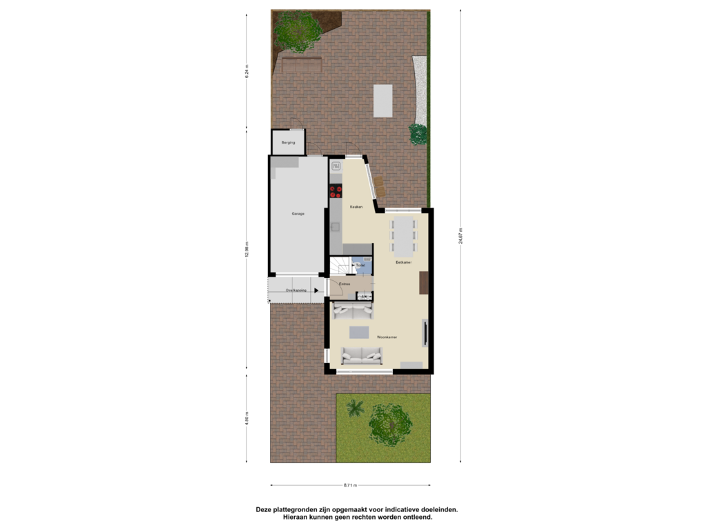 Bekijk plattegrond van Begane Grond Tuin van Martinus Nijhofflaan 104