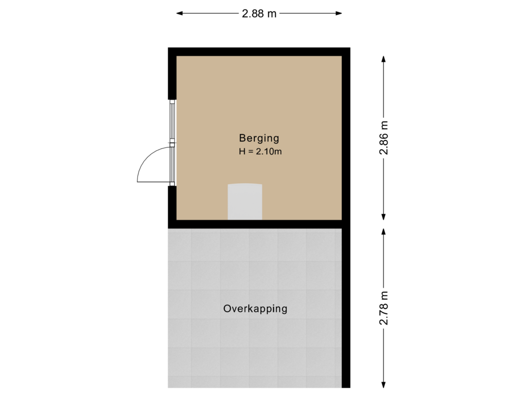 View floorplan of Berging of Zesstedenweg 328