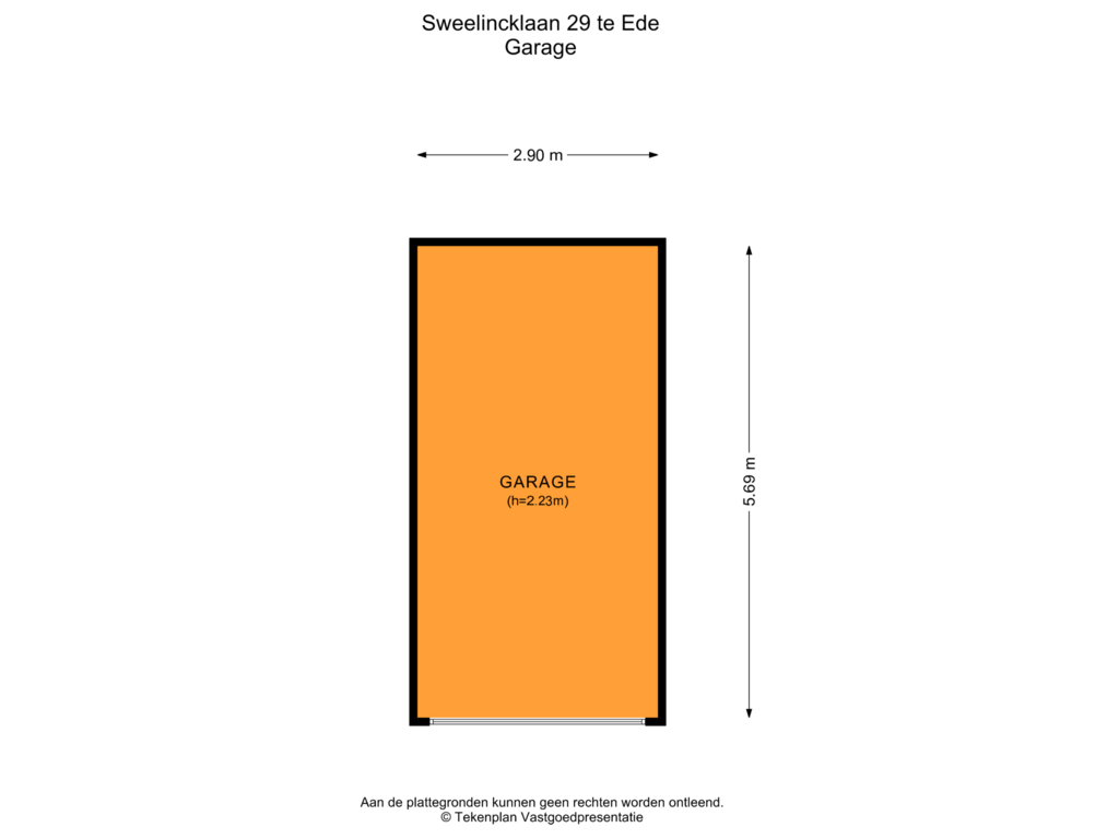 Bekijk plattegrond van Garage van Sweelincklaan 29