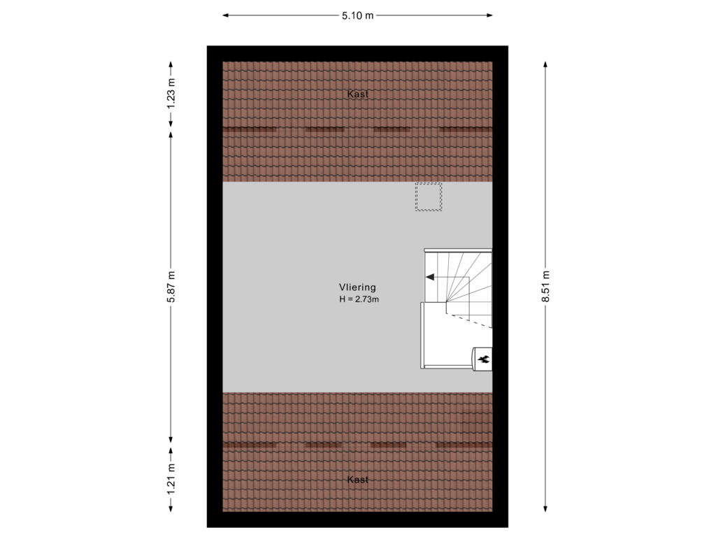 Bekijk plattegrond van Tweede verdieping van Elisabethhoeve 8