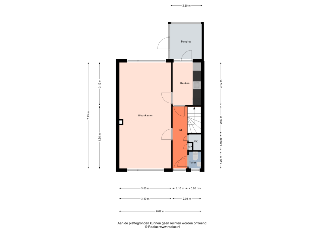 Bekijk plattegrond van Begane grond van Hietkampen 12