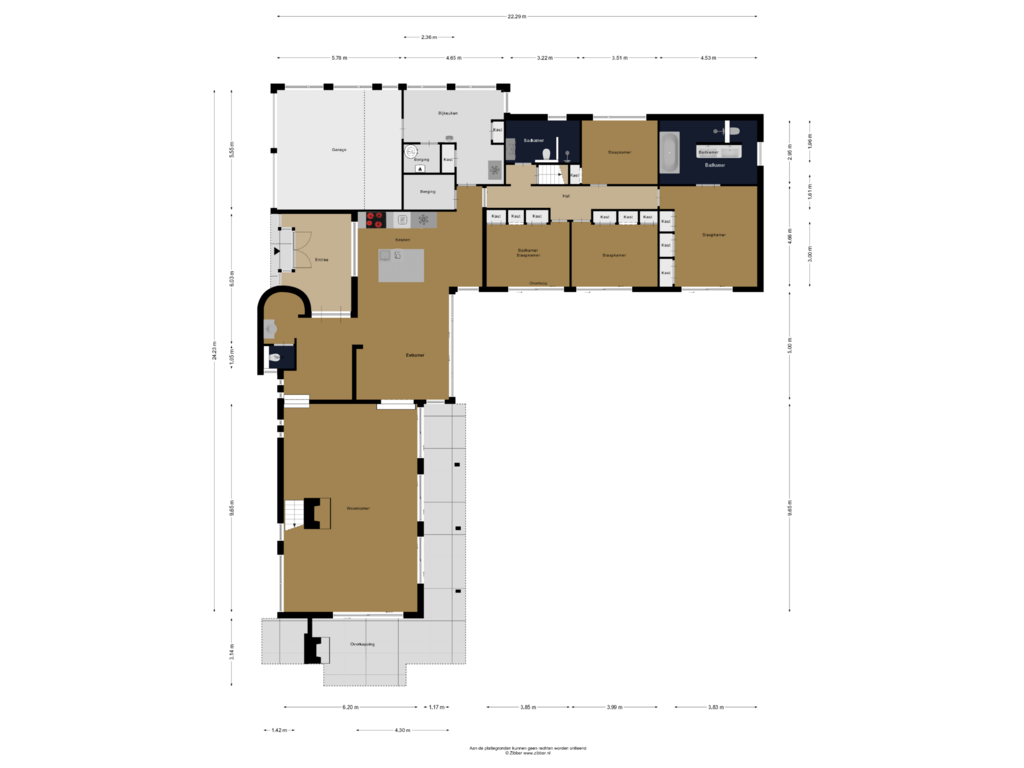 Bekijk plattegrond van Begane grond van Moergestelseweg 115