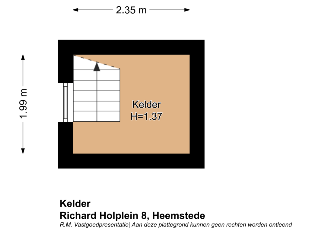 Bekijk plattegrond van Kelder van Richard Holplein 8