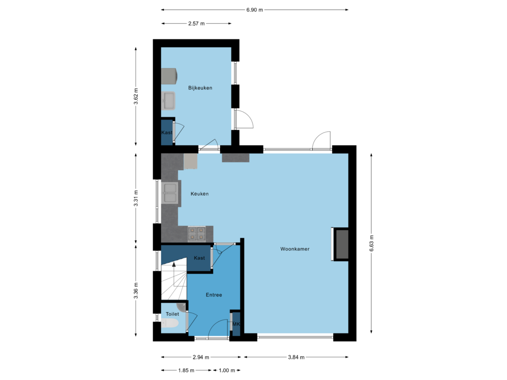 Bekijk plattegrond van Begane Grond van Anemoonlaan 6