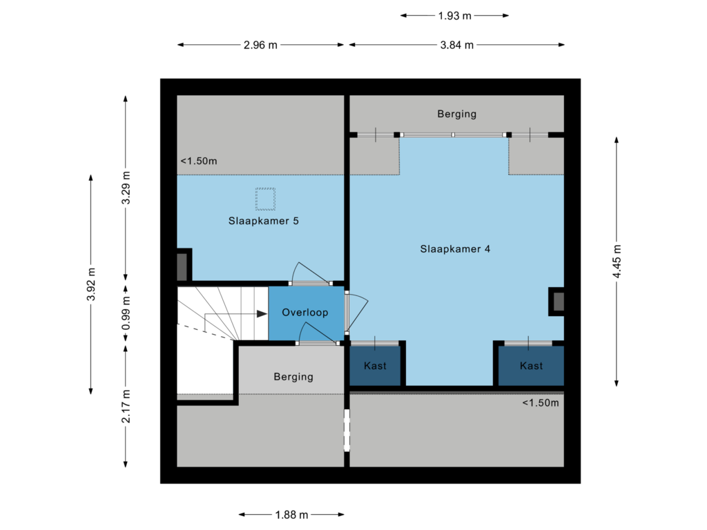 Bekijk plattegrond van Tweede Verdieping van Anemoonlaan 6