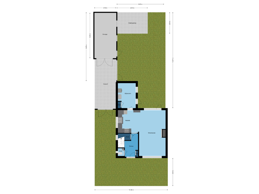 Bekijk plattegrond van Situatie van Anemoonlaan 6