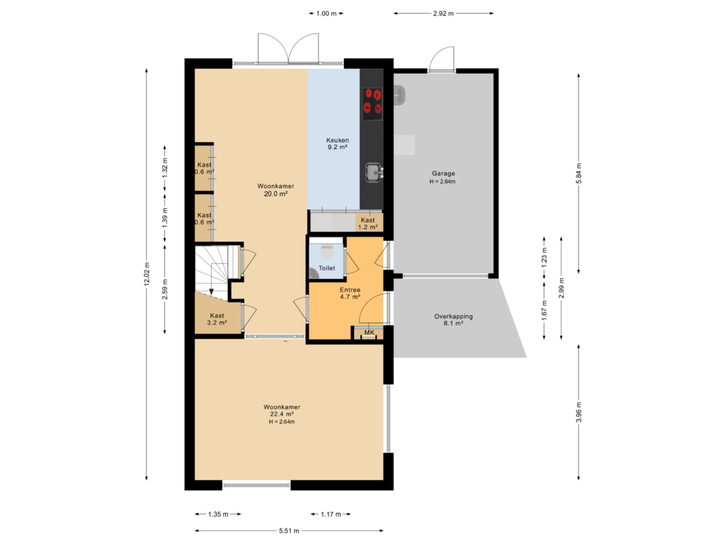 Bekijk plattegrond van Begane grond van Saksen-Coburg 59