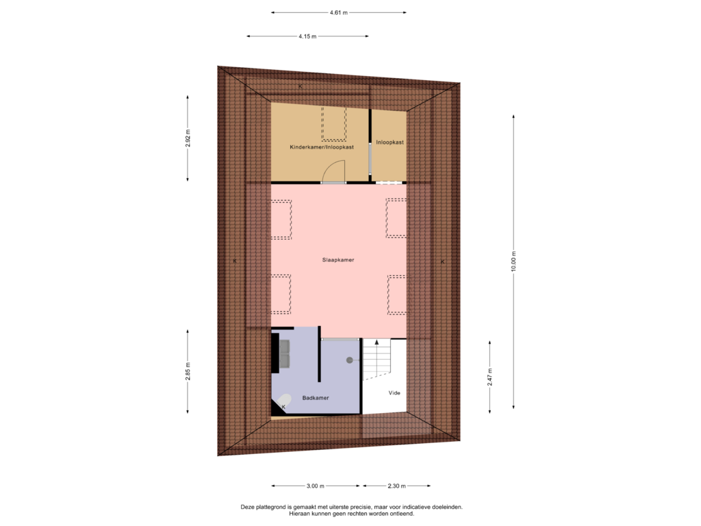 Bekijk plattegrond van 2e Verdieping van Harinxmakade 44