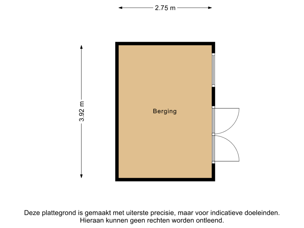 Bekijk plattegrond van Berging van Harinxmakade 44