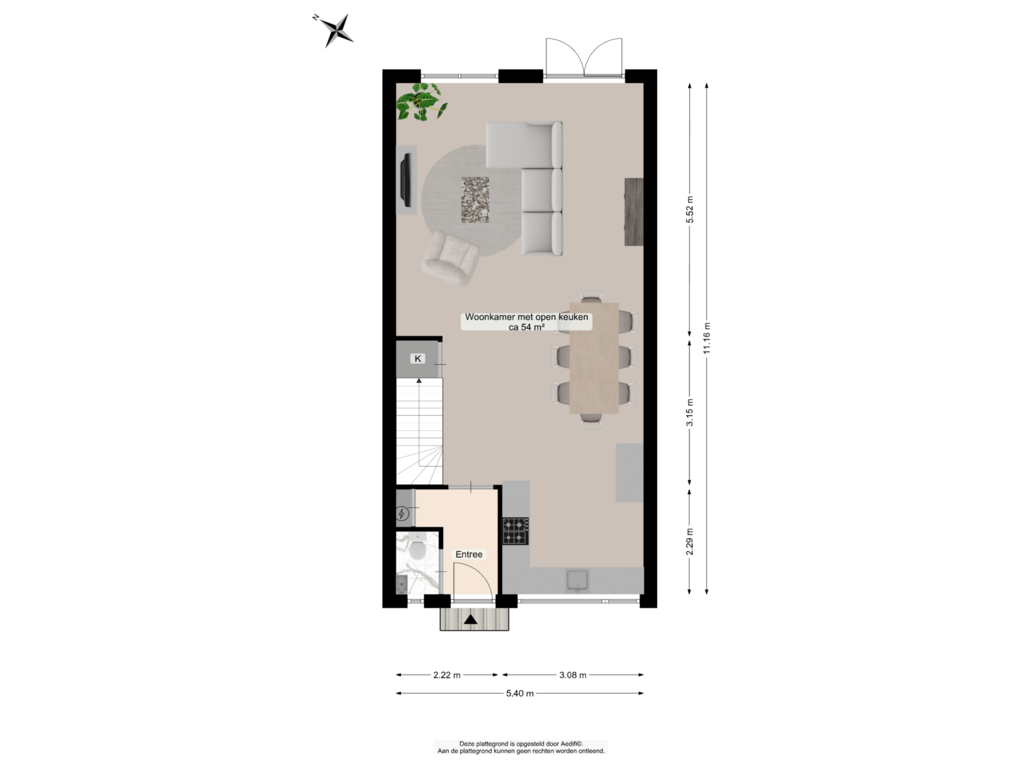 Bekijk plattegrond van Begane grond van Sijgerscampe 23