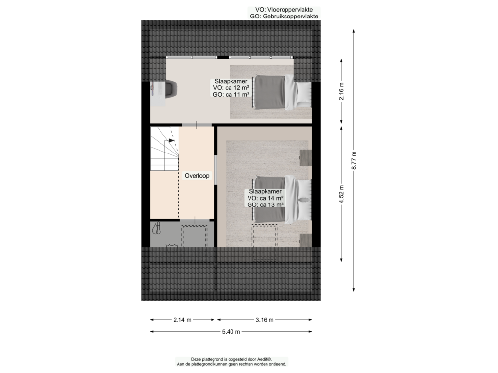 Bekijk plattegrond van Tweede verdieping van Sijgerscampe 23