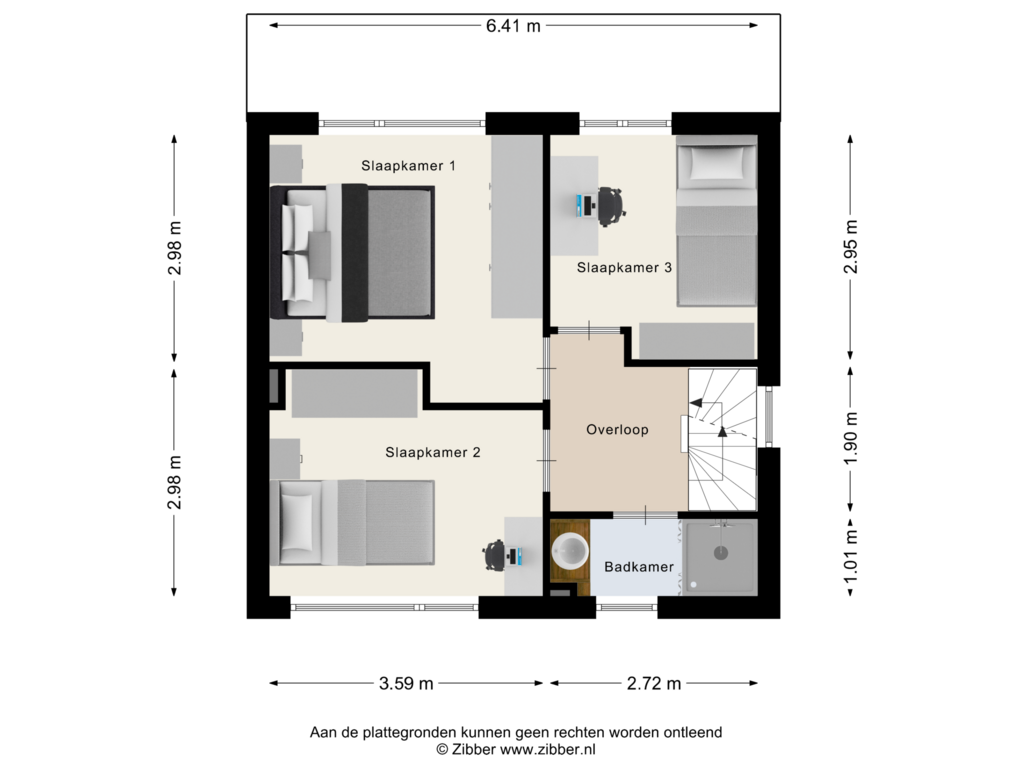 View floorplan of Eerste Verdieping of Dr. Schaepmanstraat 2