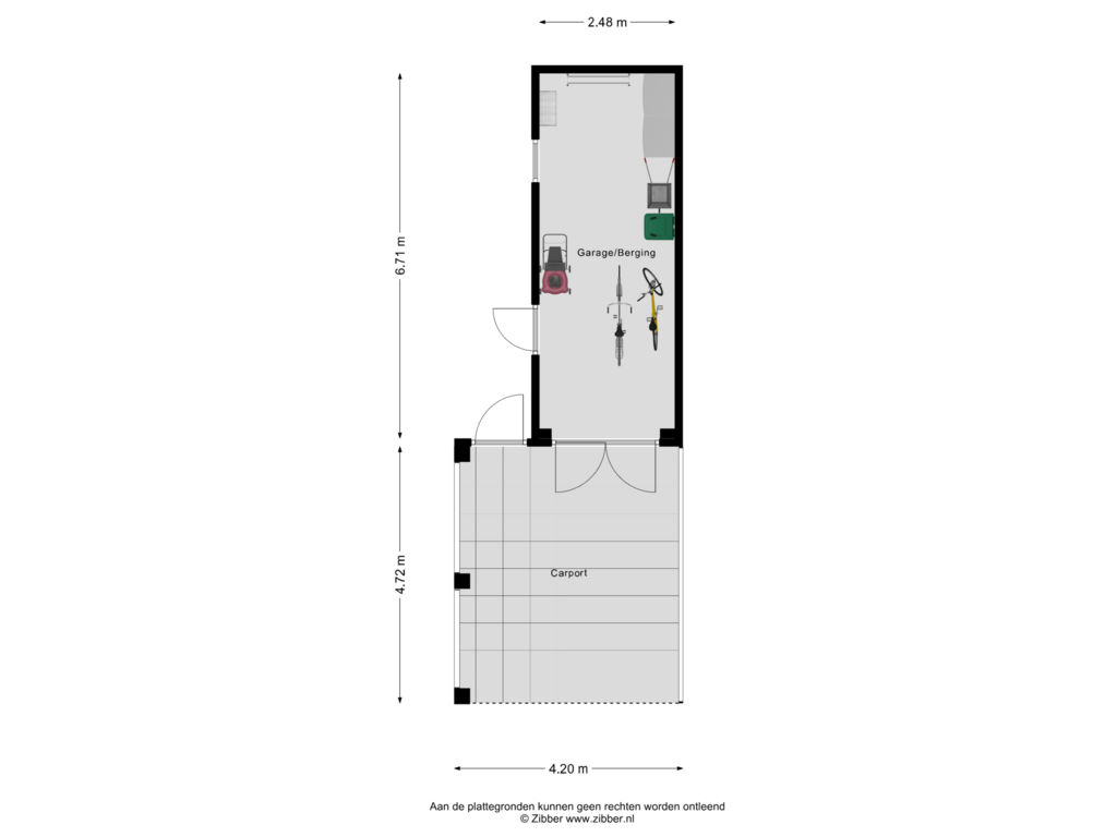 View floorplan of Berging of Dr. Schaepmanstraat 2