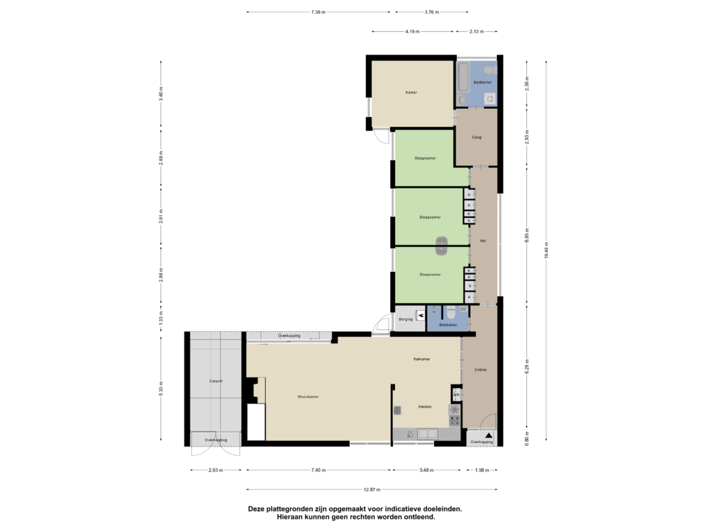 View floorplan of Begane Grond of Slot Loevesteinstraat 112