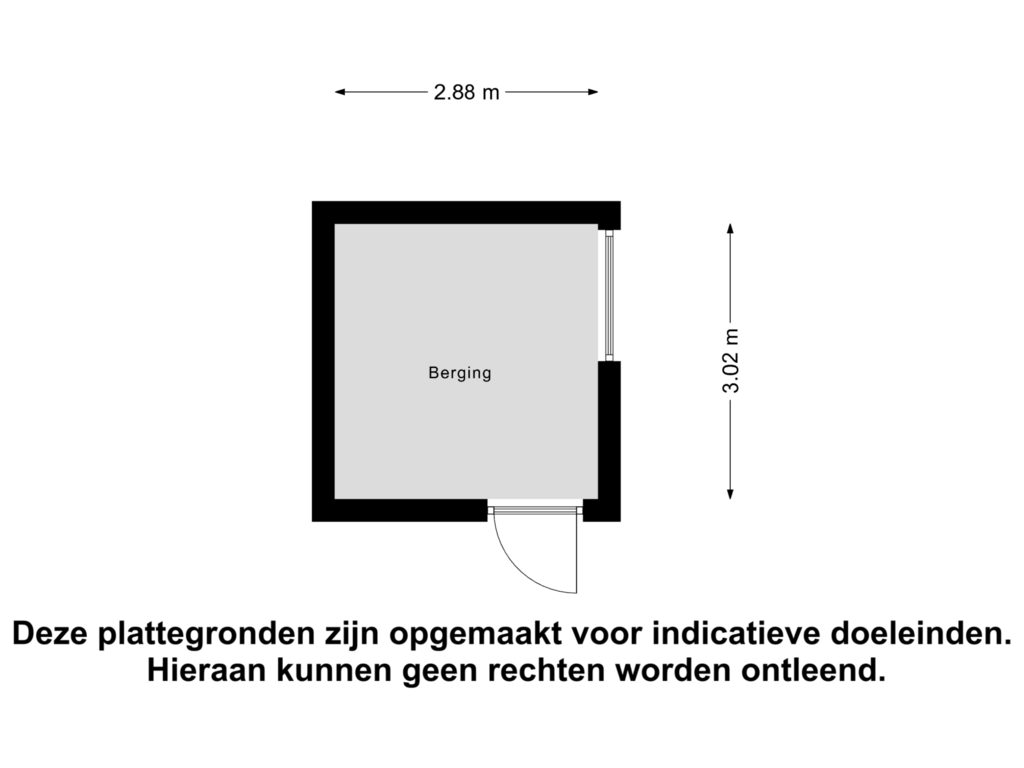 View floorplan of Berging of Slot Loevesteinstraat 112