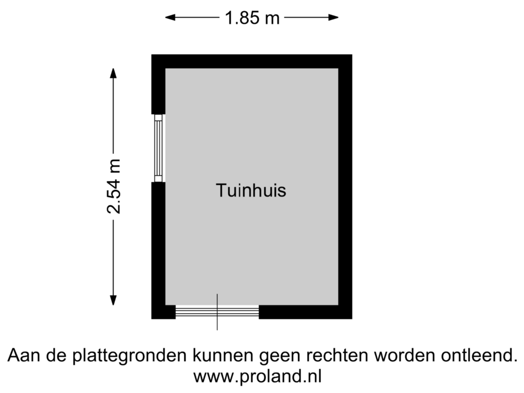 View floorplan of Tuinhuis of Binnenbaan 13