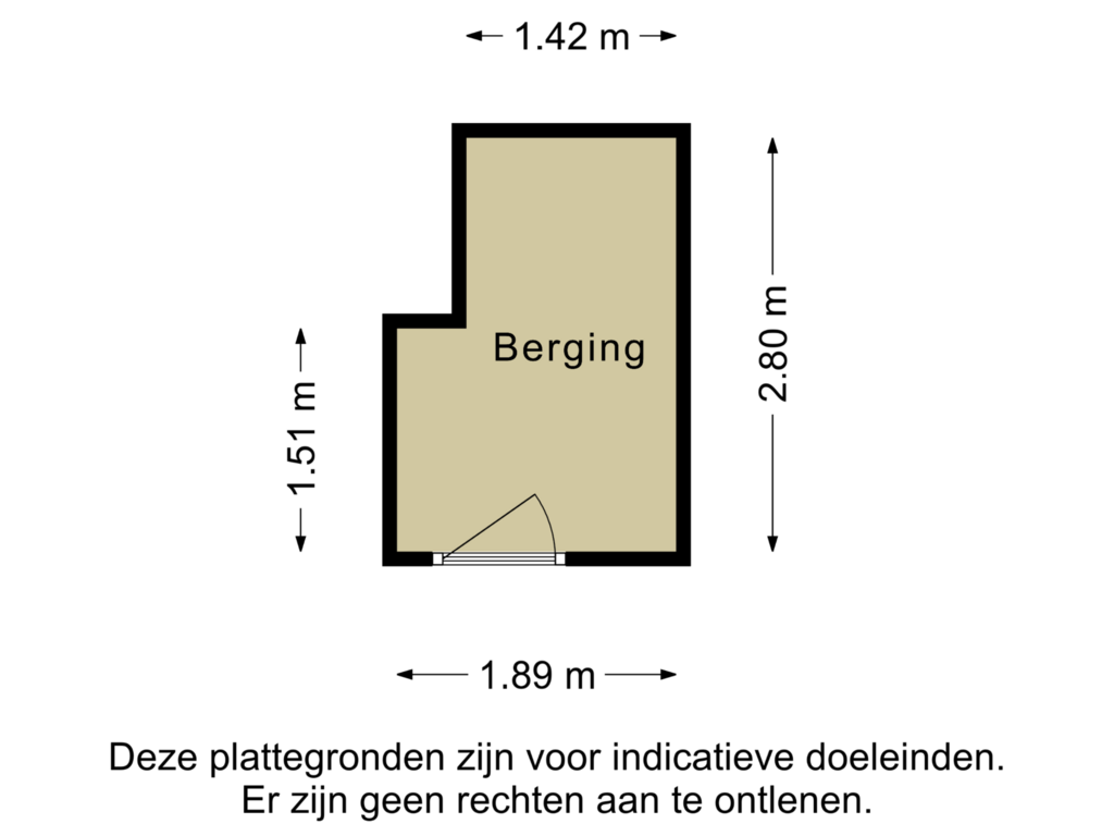 View floorplan of Berging of Penelopestraat 275