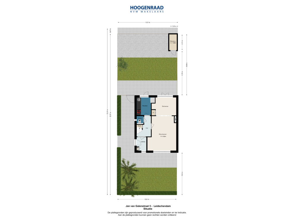 Bekijk plattegrond van Situatie van Jan van Galenstraat 5