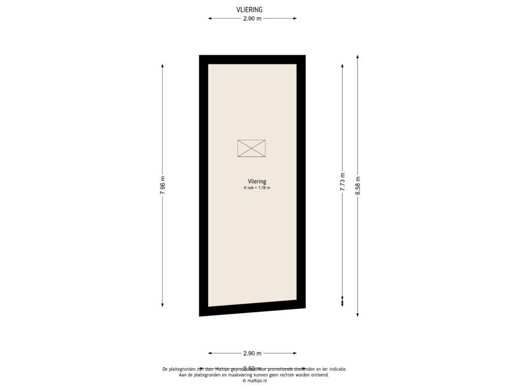 View floorplan of Vliering of Grasakker 22