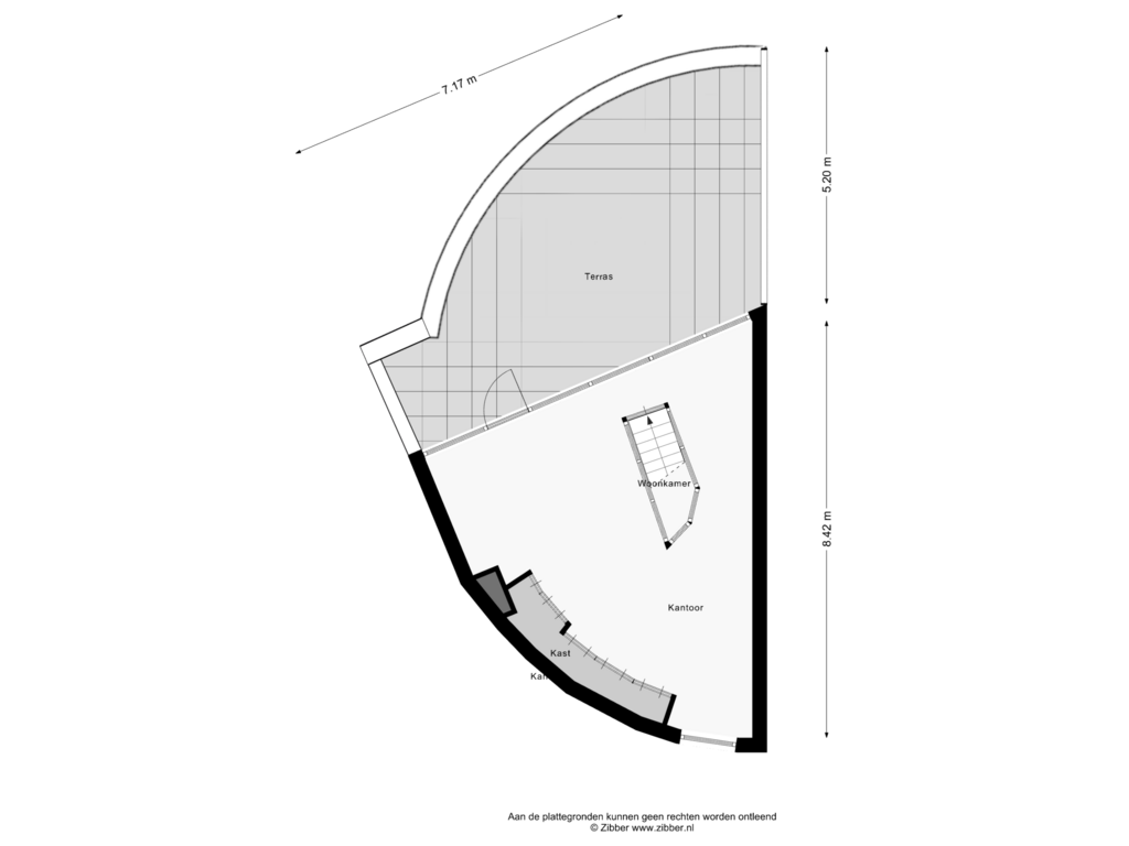 Bekijk plattegrond van Tweede verdieping van Maria Rutgersweg 82