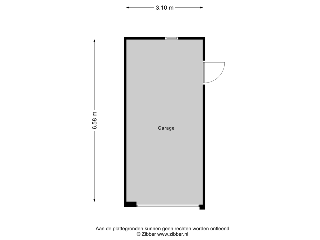 Bekijk plattegrond van Garage van Maria Rutgersweg 82