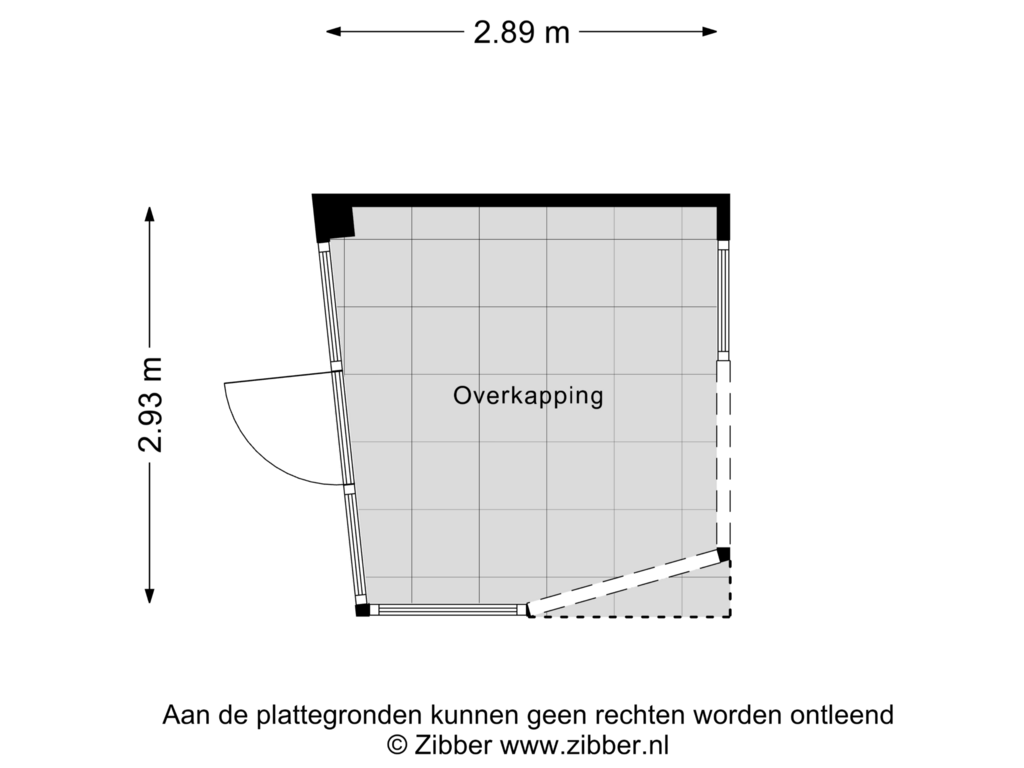 Bekijk plattegrond van Overkapping van Maria Rutgersweg 82