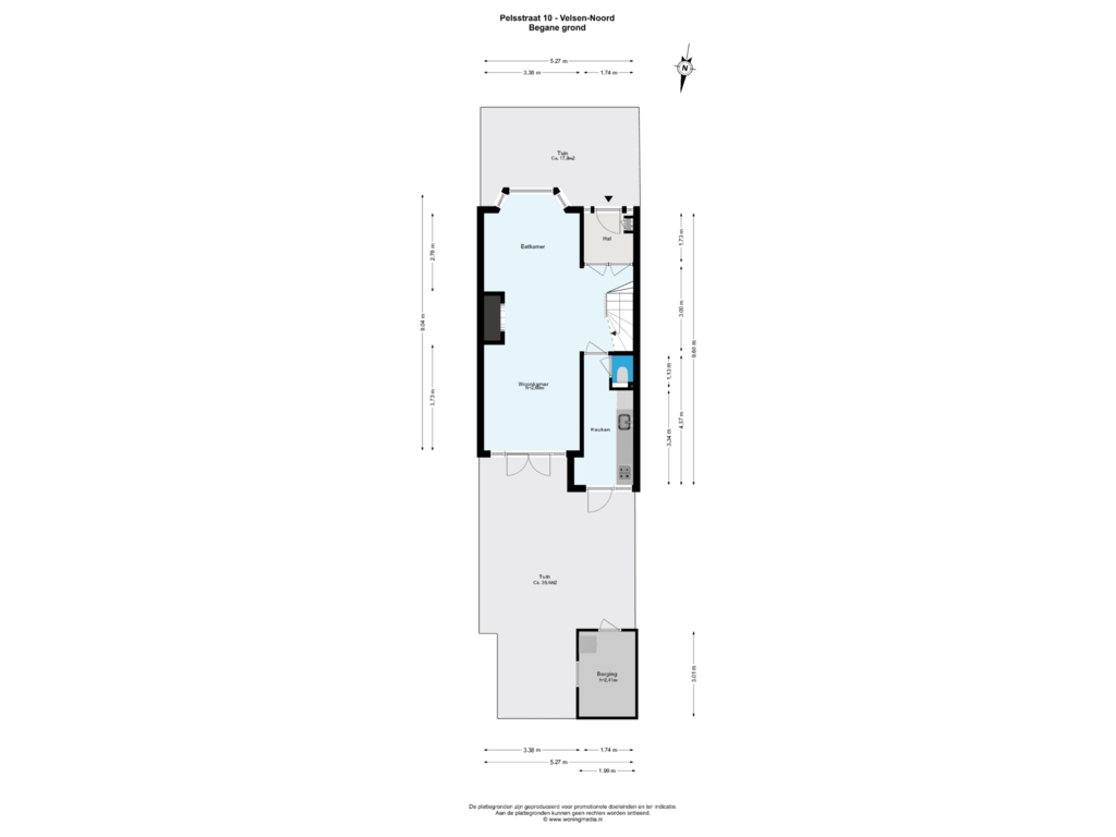 View floorplan of Begane_grond of Pelsstraat 10