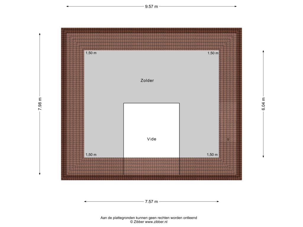 Bekijk plattegrond van Zolder van Maasdijk 9