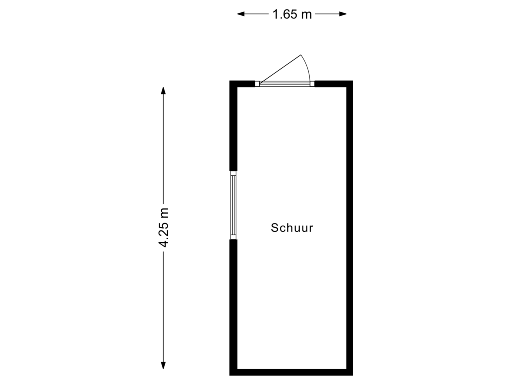 Bekijk plattegrond van Schuur van Henkenshagewal 11