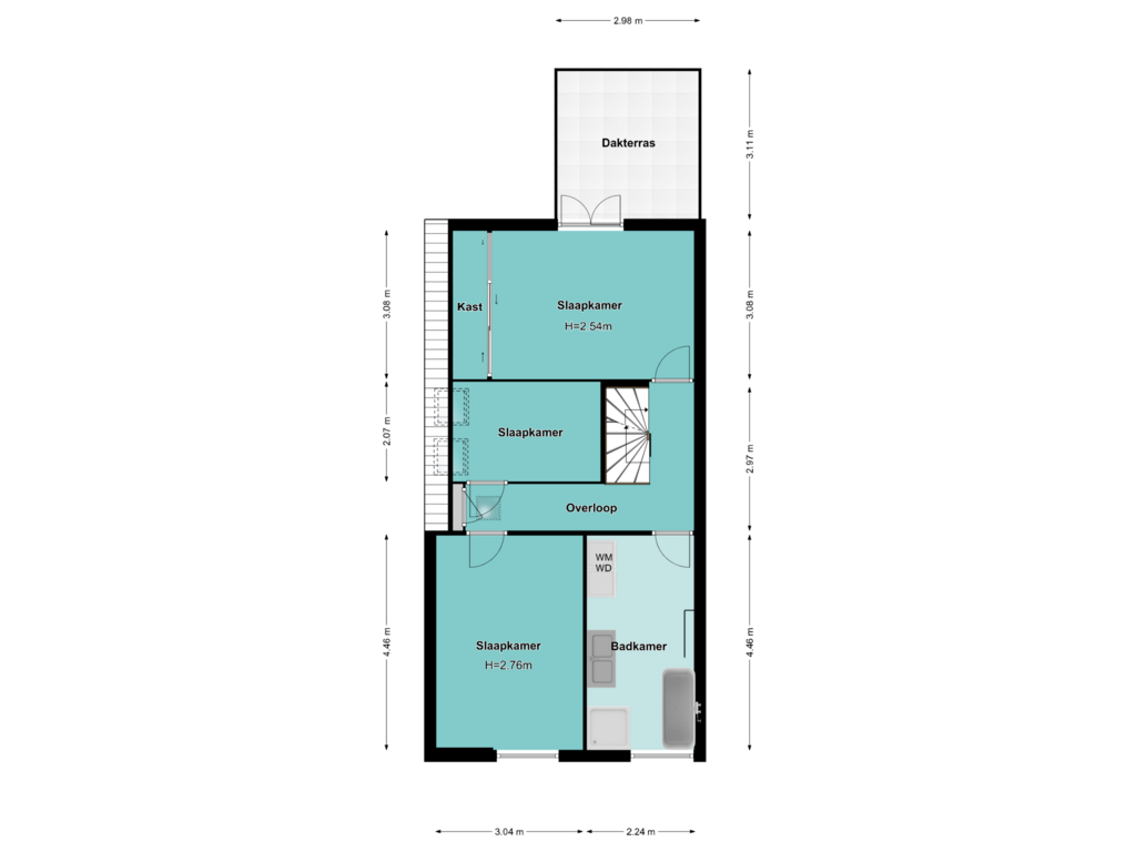 View floorplan of Eerste Verdieping of Neuweg 52