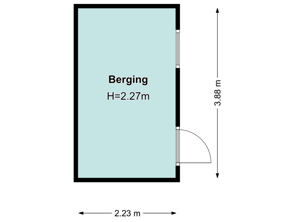 View floorplan of Berging of Neuweg 52