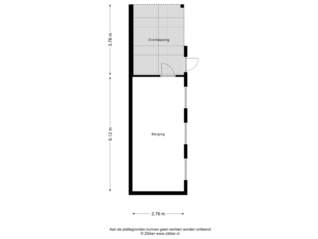 View floorplan of Berging of Nachtegaallaan 36