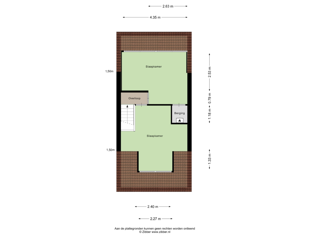 Bekijk plattegrond van Tweede Verdieping van Snijderstraat 2