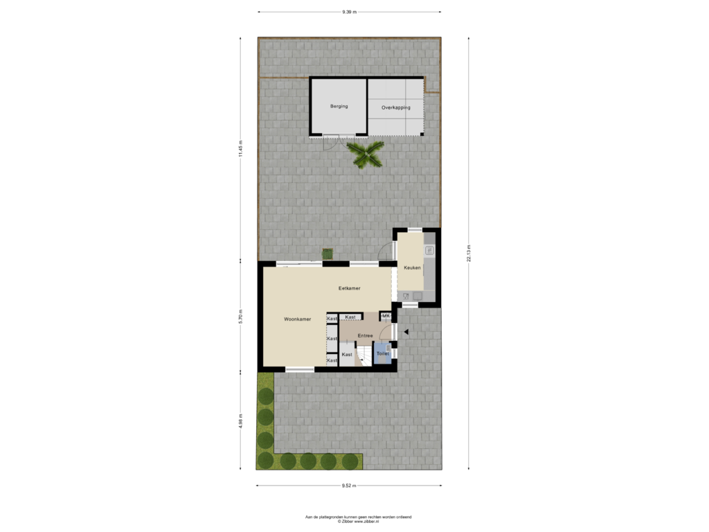 Bekijk plattegrond van Begane Grond-Tuin van Hortensialaan 68