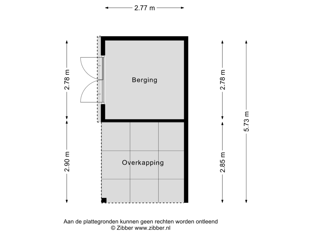 Bekijk plattegrond van Berging van Hortensialaan 68