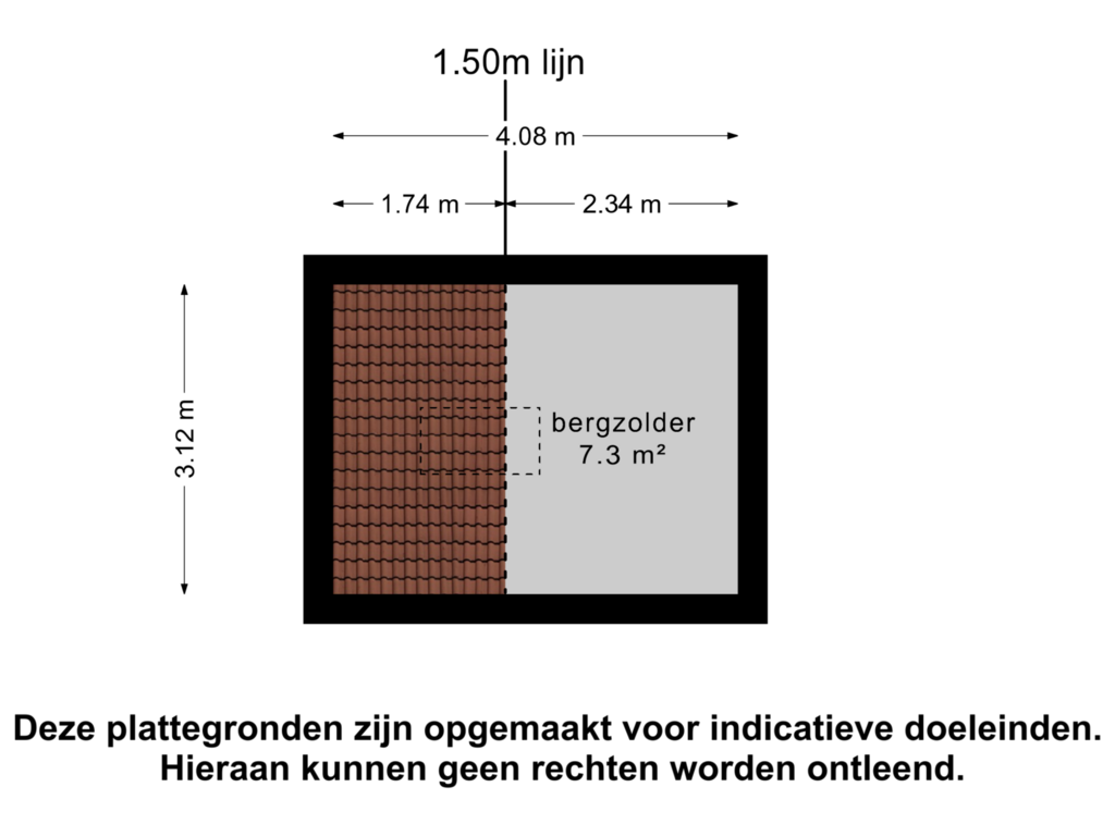 View floorplan of 1e verdieping  1 of Friese Streek 27