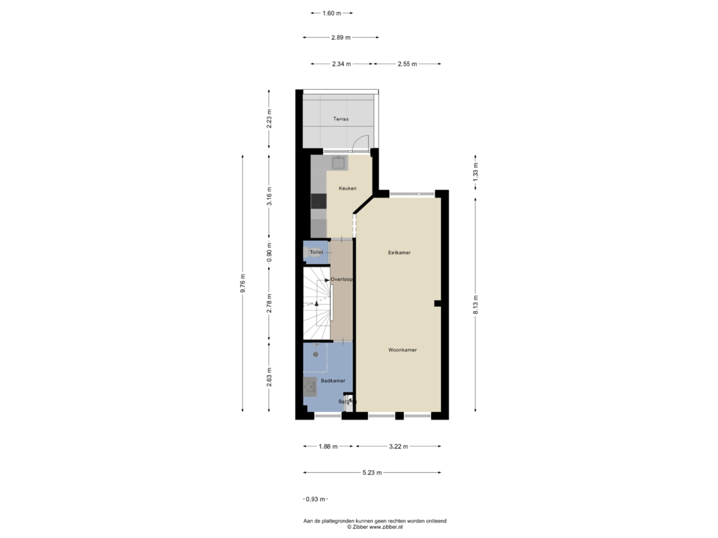 Bekijk plattegrond van Eerste Verdieping van Jan van Houtstraat 109