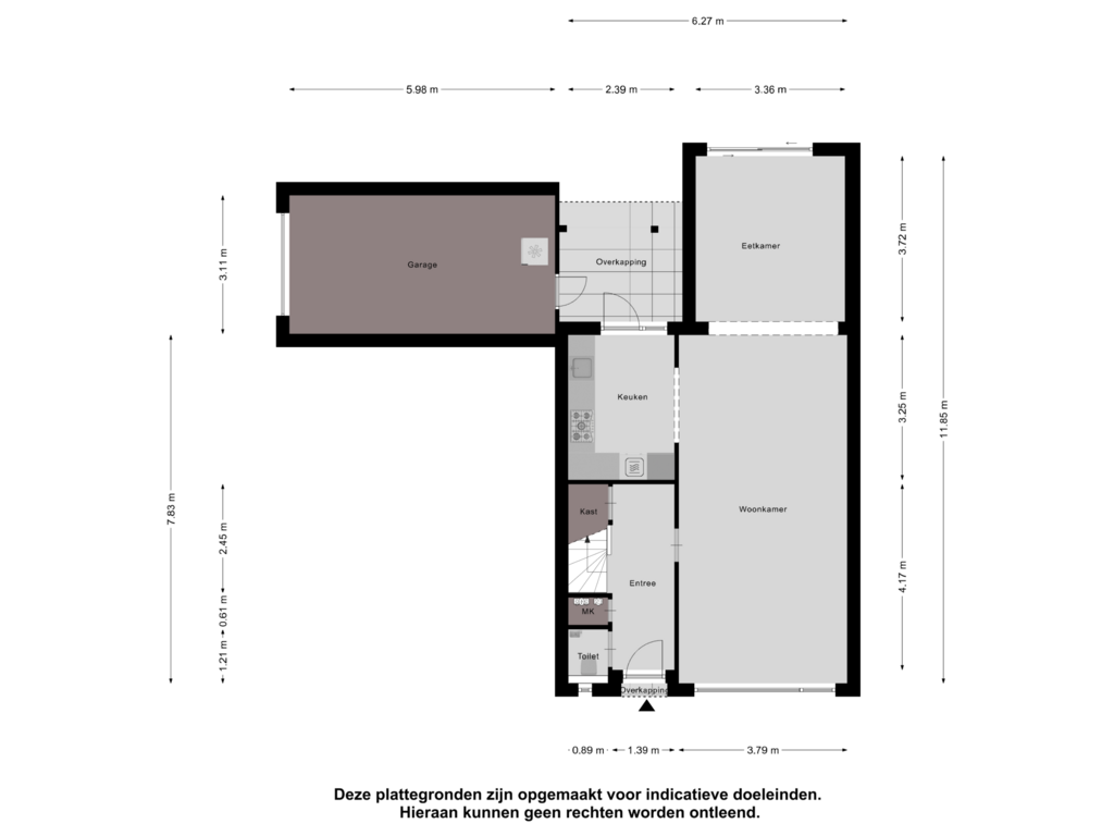 Bekijk plattegrond van Begane Grond van Bernard Zweerslaan 15