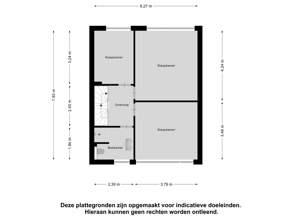 Bekijk plattegrond van Eerste Verdieping van Bernard Zweerslaan 15