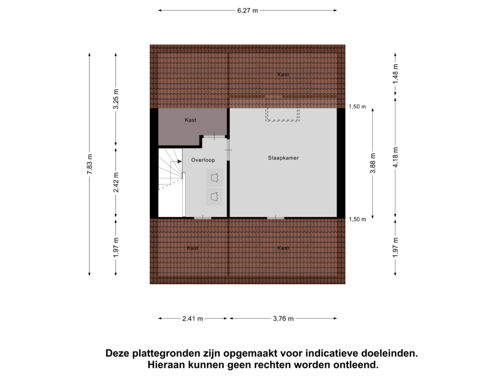 Bekijk plattegrond van Tweede Verdieping van Bernard Zweerslaan 15