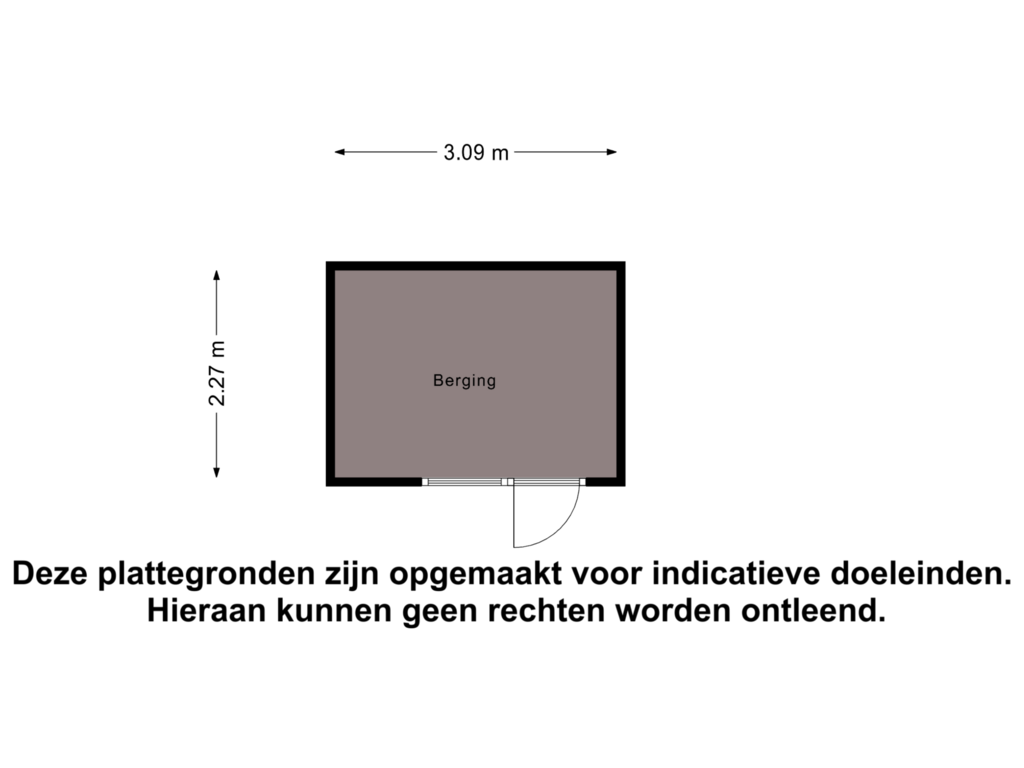 Bekijk plattegrond van Berging van Bernard Zweerslaan 15