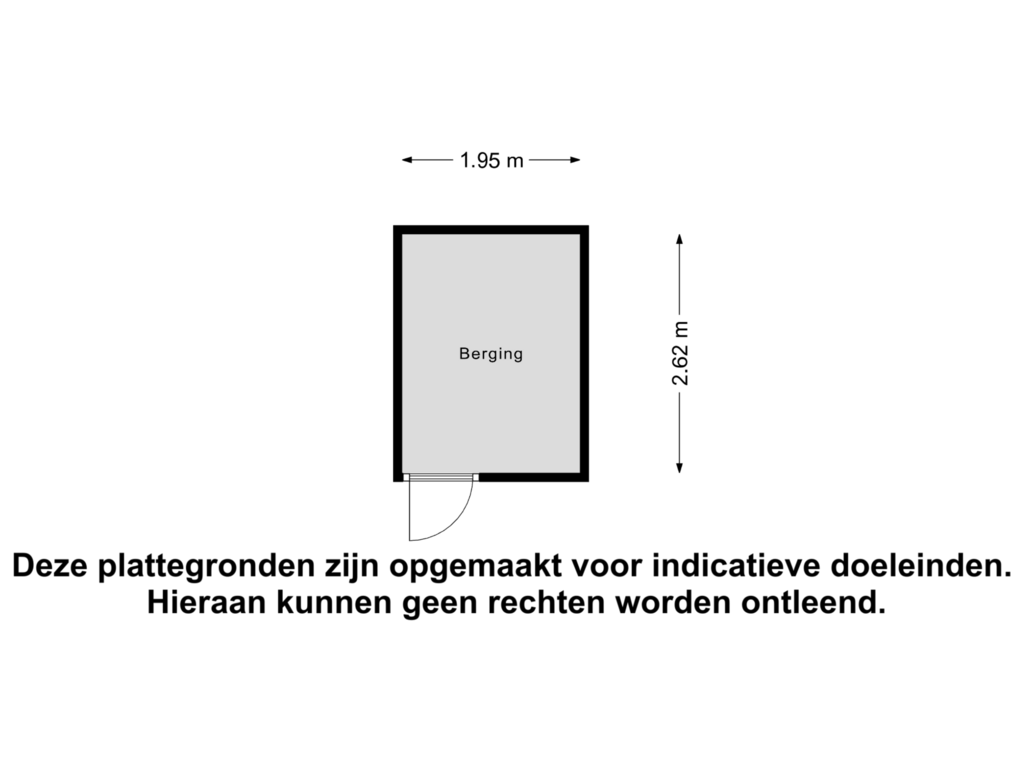 View floorplan of Berging of Voordorp 38