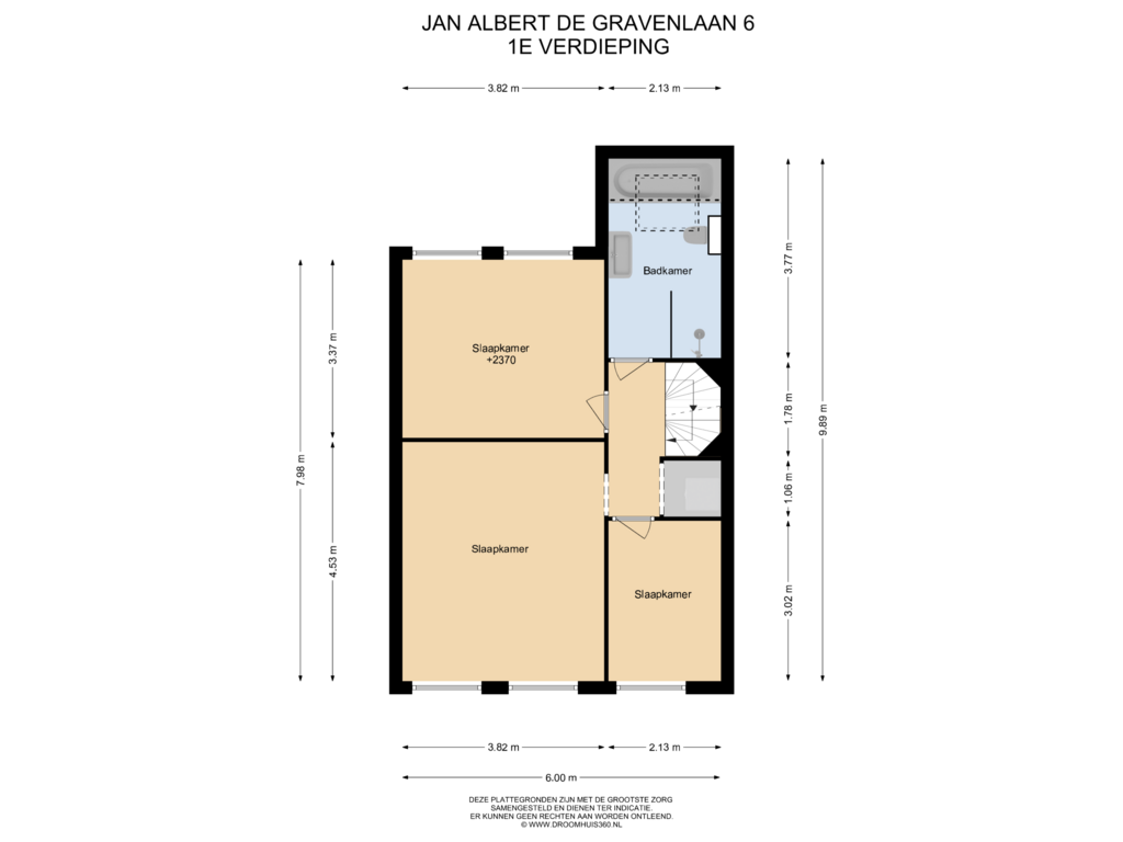 Bekijk plattegrond van 1E Verdieping van Jan Albert de Gravenlaan 6